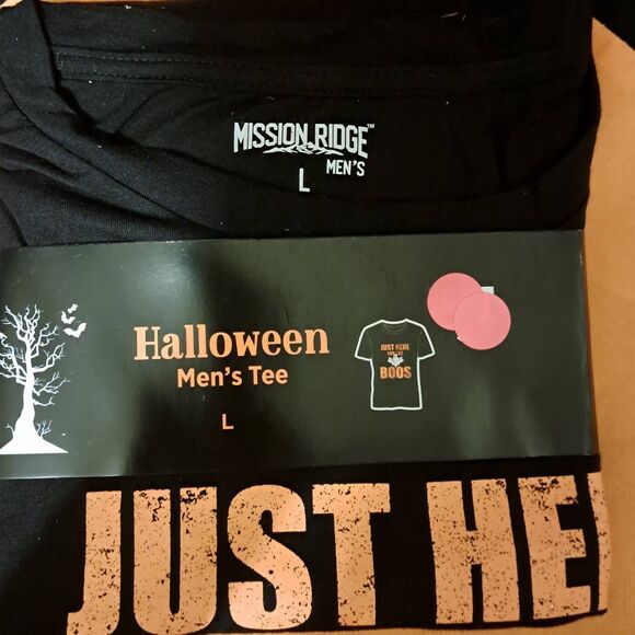 Halloween SALE! NWT- Sz L - Just Here for the Boos T-shirt with Bag - Picture 4 of 8